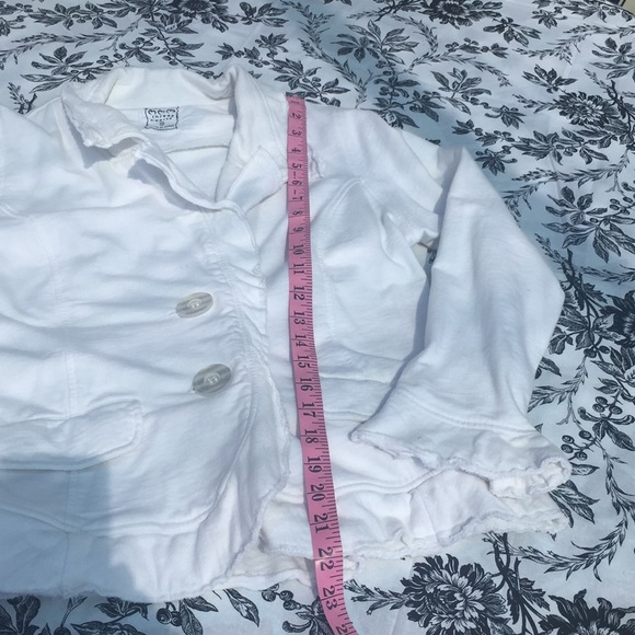 White 100% Cotton Blazer - Picture 6 of 8